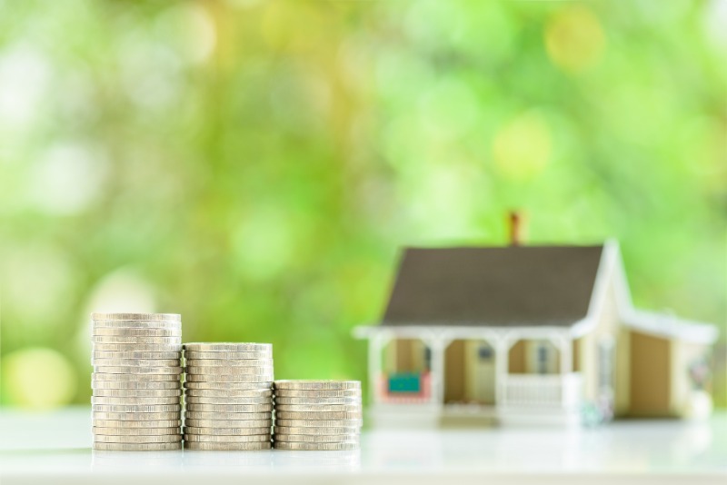 financial-concept-one-story-model-house